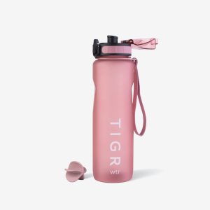 TIGR design roze Athlete drinkfles met mengbal